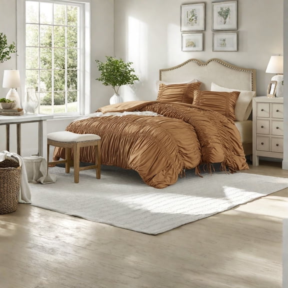 UltraSoft 3PCS Queen Bedding Set Microfiber Comforter with French Country Design