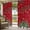 Red Green Yellow, variant on Outdoor Curtains for Patio Waterproof, Christmas Tree Outdoor Privacy Panels Grommet, Red Winter Xmas Ball Berry Snowflakes Blackout Outside Curtains for Porch/Cabana 54"x108", 2 Panels