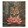 thumbnail image 6 of Tiger and Flower Dishwasher Magnetic Refrigerator Magnet Cover Kitchen Art Panel Decal Sticker Home Decorative 23"x26", 6 of 6