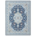 thumbnail image 3 of Yesfashion Carpets Area Rugs Washable 1150Gsm Velvet Heavy Pearl Velvet Washed Back Folding Printed Carpet Persian-Mingmei Blue tint 9*12ft, 3 of 7