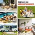 thumbnail image 4 of Sunflowers Outdoor Rug for Patio/Deck/Porch, Non-Slip Large Area Rug 5 x 8 Ft, Farmhouse Retro Butterfly Beige Yellow Indoor Outdoor Rugs Washable Area Rugs, Reversible Camping Rug Carpet Runner, 4 of 8