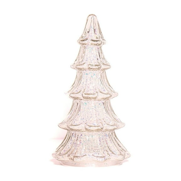 Tower Glass Christmas Tree-Christmas Tree Light Decorations, Colorful Tabletop Holiday Decoration, Colorful Tree For Indoor Holiday Decor, Christmas Eve Night Decor