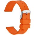thumbnail image 1 of Silicone Rubber Watch Band, 22mm, Orange, 1 of 7