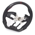 thumbnail image 2 of Flat Bottom Steering Wheel, Nappa Perforated Leather Steering Wheel  Replacement For  FC 2016-2021 For Car, 2 of 8