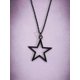 thumbnail image 2 of Vintage Gothic Style Black Geometric Circle & Hollow Pentagram Pendant Necklace, Large Star Chain For Women And Men, 2 of 4