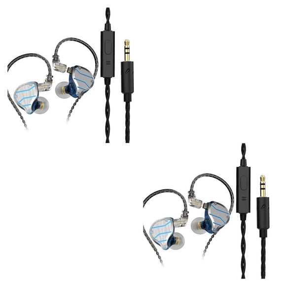 Sidaley Auriculares con cable de 3,5mm para correr al aire libre, auriculares con sonido estéreo, auriculares con Control de línea desmontable para Type1 NO1