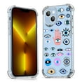thumbnail image 1 of Evil Eyes Collage Clear Case for iPhone 13 Mini,Aesthetic Art Design Case for Men Women,Unique Soft Transparent TPU Bumper Case Cover, 1 of 5