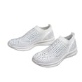 thumbnail image 6 of LUCKY STEP Fashion Breathable Rhinestone Sneaker Mesh Slip On Walking Shoes,White,Womens, 6 of 6