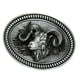 thumbnail image 1 of Hebilla de cinturón antigua Hugo cabeza de cabra india metal vaquero occidental Vintage hebilla del cinturón occidental, 1 of 7