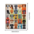 thumbnail image 2 of FYHALE Dog Throw Blanket 80x60 Inches Soft Cozy Blanket for Couch Car Bed Family Blanket Holiday Decoration Gift, 2 of 6