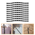 thumbnail image 6 of 10 Pcs Clothing Store Hanger Connection Strip Clothes Trouser Clip Hanging Set Strips (Black,45.00X1.80X0.20CM), 6 of 7