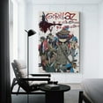 thumbnail image 3 of Gorillaz Wall Hanging Painting Wall Art Canvas Paintings Posters Home Decorations 08x12inch(20x30cm), 3 of 8