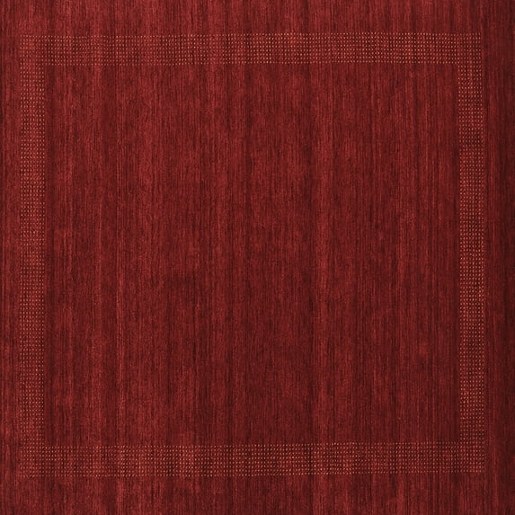 Ahgly Company Indoor Square Abstract Brown Contemporary Area Rugs, 5' Square