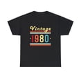 thumbnail image 2 of Vintage 1980 TShirt Women Limited Edition BDay 1980 Birthday Plus Size Clothing for Women, 2 of 7