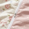 thumbnail image 5 of NAYOROOM 3-Piece Pink Blue Floral Reversible Duvet Cover Queen Set, Soft Pink Striped Bedding Set for Adults, 5 of 9