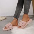 thumbnail image 5 of Fuzzy Slippers Ofreoo Women's Fashion Casual Winter Home Indoor Cotton Slippers, 5 of 8