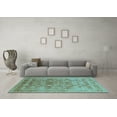 thumbnail image 3 of Ahgly Company Indoor Rectangle Oriental Light Blue Industrial Area Rugs, 4' x 6', 3 of 4
