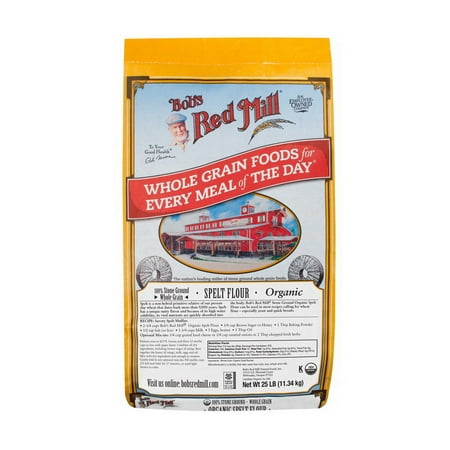 Bob's Red Mill Organic Spelt Flour 25lb Bulk Case