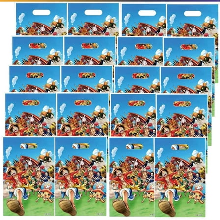 One Piece Goodie Bag Candy Treat Birthday Gift Bags Party Favors Handles Snack Supplies