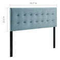 thumbnail image 2 of Drevy Emily King Biscuit Tufted Performance Velvet Headboard, Light Blue, 2 of 7