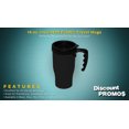 thumbnail image 2 of 14 oz. Insulated Plastic Travel Mugs - 10 pack - Black, 2 of 5