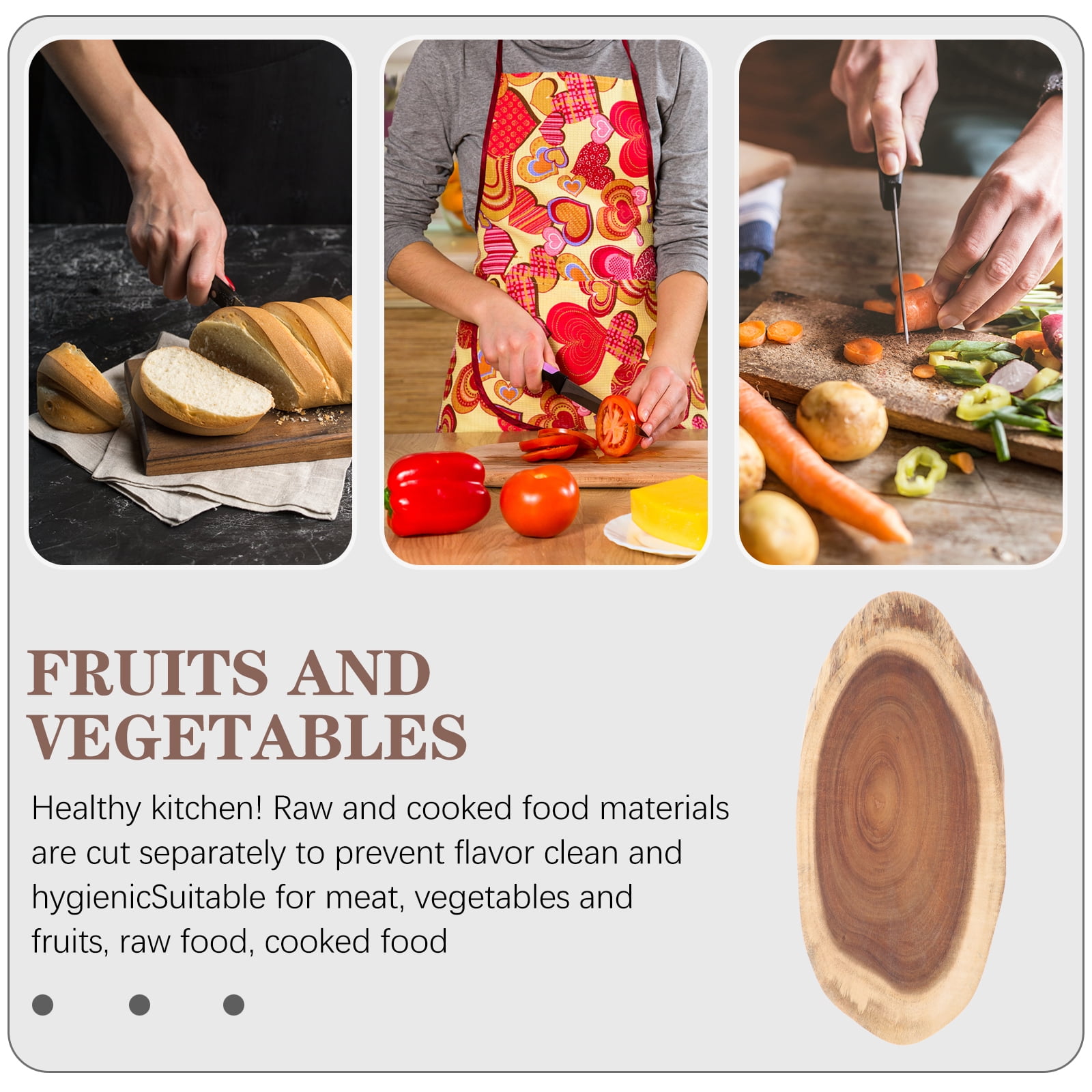 Space-Saving Bread Cutting Board with Fine Workmanship, Kitchen Chopping Board for Efficient Food Prep