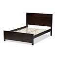 thumbnail image 4 of Baxton Studio Catalina Modern Classic Mission Style Brown-Finished Wood Twin Platform Bed, 4 of 6