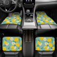 thumbnail image 6 of Daiia Lemons Chamomile Flowers And Leaves Printed Car Floor Mats Set of 4, Durable Non Slip Auto Floor Carpet, Car Interior Carpets Proof Foot Pads Anti-Slip Cushion Automoetive Accessories, 6 of 6