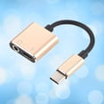thumbnail image 1 of KALLORY Adaptador USB C 3.5mm Dorado Plug and Soporte Para Y, 1 of 8