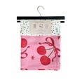 thumbnail image 4 of Soft&Cuddly 13-Piece Shower Curtain Set with Rollerball Hooks, 70"x72", Polyester,Cherry, 4 of 4
