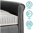 thumbnail image 5 of BALUS Living Room Sofa Set, Linen Fabric Sectional Sofa and Loveseat Sets, Free Combination Couch Perfect for Small Spaces, Dark Grey, 5 of 8