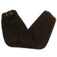 thumbnail image 3 of Sunny Hair Clip in Hair Extensions Straight Human Hair Clip in Extensions Remy Clip in Hair Extensions Real Human Hair Extensions Clip ins Dark Brown Hair Extensions 22inch, 3 of 9