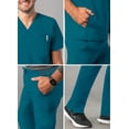 thumbnail image 4 of Adar Addition Go-Everyday Scrub Set For Men - Stylish Scrub Top & Cargo Scrub Pants - A9800 - Caribbean Blue - S, 4 of 7