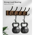 thumbnail image 6 of 2 Pack Coat Rack Wall Mount, Wood Wall Hooks for Hanging, Wooden Coat Hooks Wall Mount, Entryway Hat Rack Wall Hanger Hooks for Hanging Coat Bag and Towel, 6 of 9