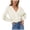 White, variant on Fesfesfes Women Cardigan Women Loose Solid Color Soli V-Neck Lantern Sleeve Button Knit Cardigan Top Sale Items