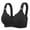 Black, variant on Lovzfmll Woman's Printing Lace Ventilate Sling Large Sized Bra Without Steel Rim