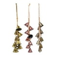 thumbnail image 3 of Christmas Bells Vintage Hanging Decorative: Gold Bells Decor with Jute Hanging Rope - Metal Cow Bells Christmas Decor for Christmas Wreath Garland Tree Wedding Party Door Staircase Railings, 3 of 6