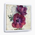 thumbnail image 1 of Fleur d'Anémone Peinte à la Main Rouge - Toile Encadrée de Ferme Florale, 1 of 3