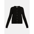 thumbnail image 6 of Scenario Women's Crewneck Cardigan with Patch Pockets, Lightweight, Sizes XS-XXXL, 6 of 6