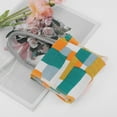 thumbnail image 6 of Unique Bargains 1 Pc Plaid Body Scrub Towel Exfoliating Towel Yellow Orange, 6 of 6