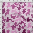 thumbnail image 4 of oneOone Cotton Poplin Purple Fabric Abstracts Craft Projects Decor Fabric Printed By The Yard 56 Inch Wide, 4 of 4