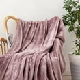 thumbnail image 2 of Black King Size Solid Flannel Throw Plush Cozy Super Soft Warm Bed Blanket, 2 of 4