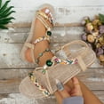 thumbnail image 5 of Mepaouo Women Sandals Comfortable Bohemian Flats Walking Strap Elastic Slip on Casual Summer Sandal, 5 of 8