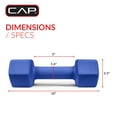 thumbnail image 5 of CAP, 12lb Neoprene Dumbbell, Blue, Single, 5 of 9