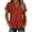 Red, variant on Abcnature Women's V-Neck Button Down Top, Short Sleeve Textured Blouse, Casual Solid Color Shirt for Ladies