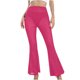 thumbnail image 1 of Pantalones acampanados elásticos de color sólido transparente de malla sexy para mujer Pompotops ulkah939557, 1 of 5