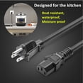 thumbnail image 4 of Cable de alimentación original de Zonefly compatible con oll, 4 of 5