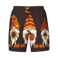 thumbnail image 4 of Lsque Mens Swim Trunks Fall Gnomes Pattern - Bathing Suit Compression Liner - Beach Swim Shorts Swimwear - (S-3XL) - Stretch Quick Dry -, 4 of 9