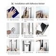 thumbnail image 5 of CHUANGDIAN Manual Hand Soap Dispenser with Double Sided Foam Tape Wall Mount Liquid Shampoo Shower Gel Dispenser Hand Cleanser Washroom Lotion Dispenser for Bathroom Restroom Hotel 200ml, 5 of 8
