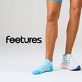 thumbnail image 7 of Feetures Plantar Fasciitis Relief Sock Light Cushion No Show Tab - Targeted Compression Sock for Women & Men - Blue Topaz , Medium (1 Pair), 7 of 7